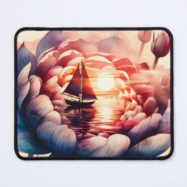 Item preview, Flower Boat, Ai Generated Art designed and sold by ACC .