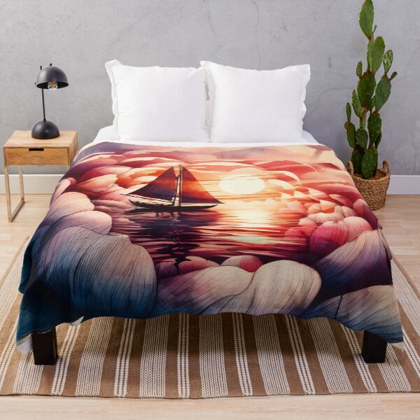 Item preview, Flower Boat, Ai Generated Art  designed and sold by ACC .