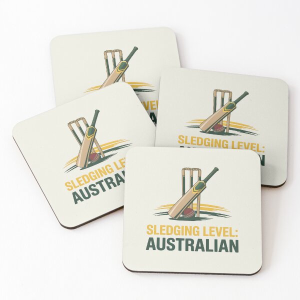 Item preview, Sledging Level: Australian – Funny Cricket Banter Design designed and sold by Jollys-ArtShop.