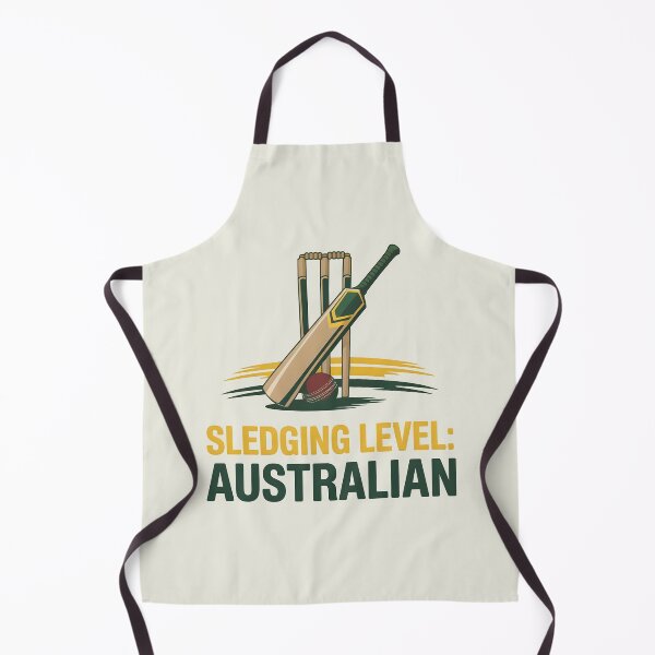 Item preview, Sledging Level: Australian – Funny Cricket Banter Design designed and sold by Jollys-ArtShop.