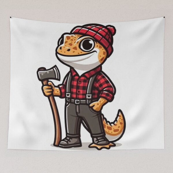 Item preview, Lumberjack Gecko – Forest Worker  designed and sold by Canaba.