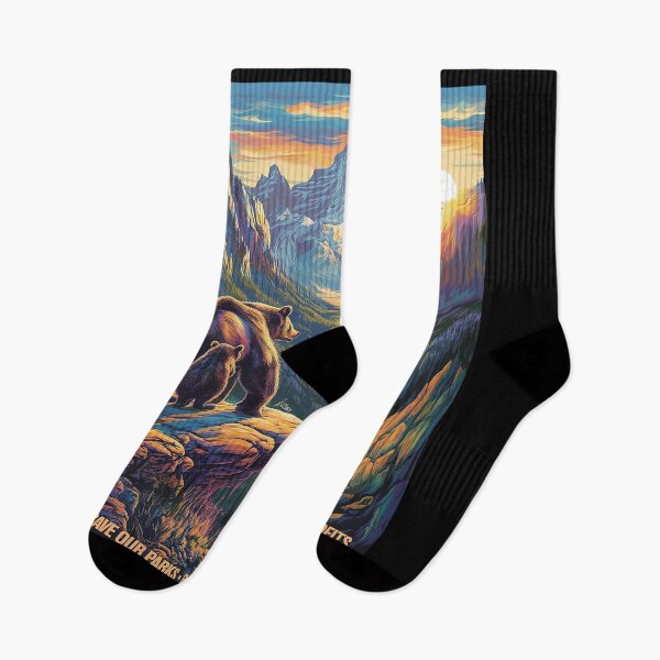 Item preview, National Parks Outdoor Adventures Save Our Resist Bear USA designed and sold by InspiredFoul.