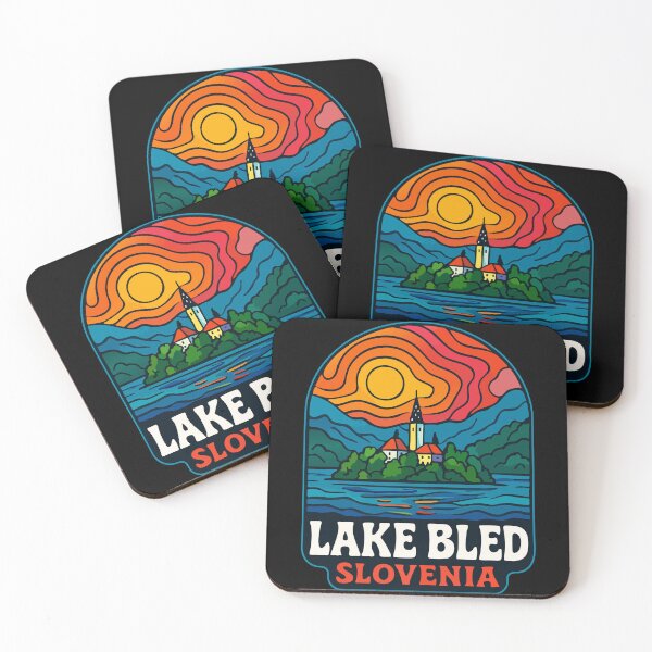 Item preview, Lake Bled Slovenia Trippy Art Travel designed and sold by TomFrontierArt.