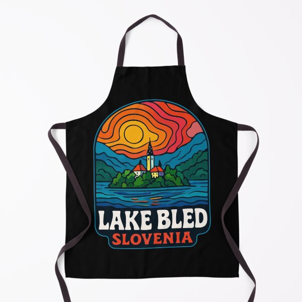 Item preview, Lake Bled Slovenia Trippy Art Travel designed and sold by TomFrontierArt.