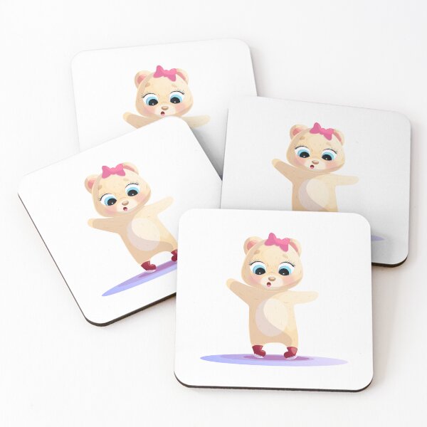 Item preview, A cute figure skating bear, a charming winter cartoon character designed and sold by IrinaCuteLab.