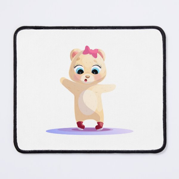 Item preview, A cute figure skating bear, a charming winter cartoon character designed and sold by IrinaCuteLab.
