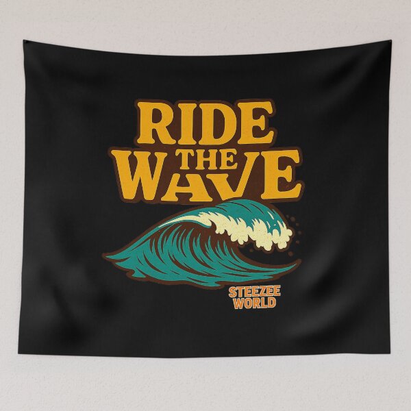 Item preview, Ride The Wave Text Art Design designed and sold by SteezeeStore.