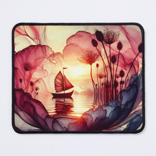 Item preview, Flower Boat, Ai Generated Art  designed and sold by ACC .