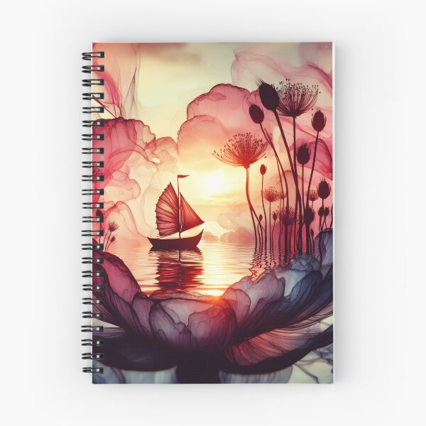 Item preview, Flower Boat, Ai Generated Art  designed and sold by ACC .