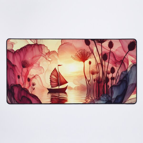 Item preview, Flower Boat, Ai Generated Art designed and sold by ACC .