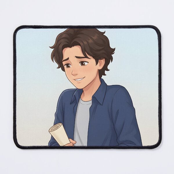 Item preview, Quiet Courage – Inspired by Stranger Things Will Byers | Soft Boy Cartoon Art Holding Map designed and sold by AbstractAuraArt.