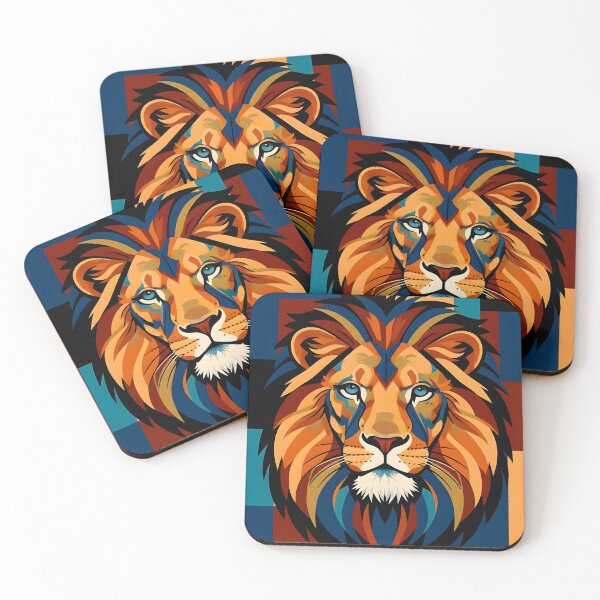 Item preview, A LION WARM COLORS designed and sold by infinitearte.