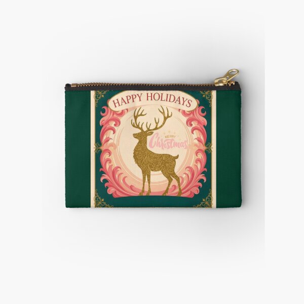 Item preview, Reindeer & Baroque Frame - Merry Christmas & Happy Holidays designed and sold by DesignsByPrnces.