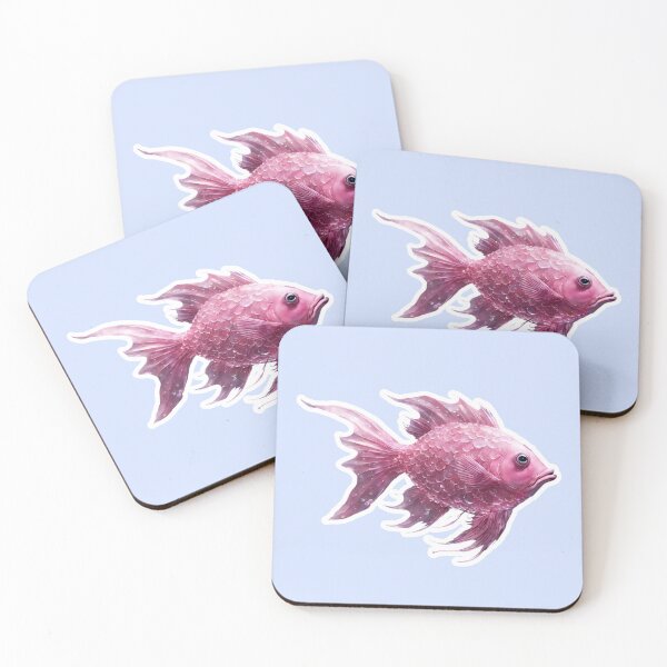 Item preview, Beautiful Pink Fish, Zodiac Water Sign Pisces designed and sold by Sugar Wisdom .