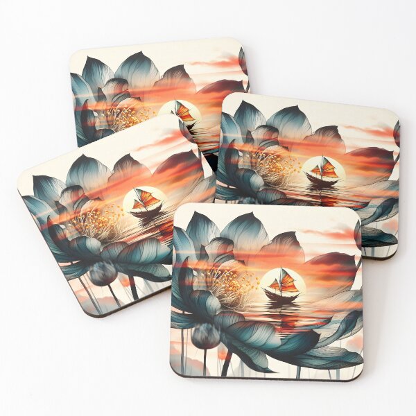 Item preview, Flower Boat, Ai Generated Art  designed and sold by ACC .