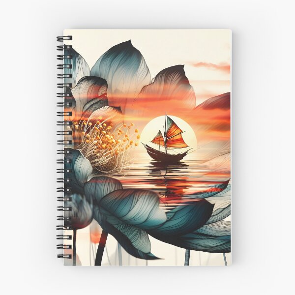 Item preview, Flower Boat, Ai Generated Art  designed and sold by ACC .