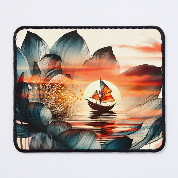 Item preview, Flower Boat, Ai Generated Art designed and sold by ACC .