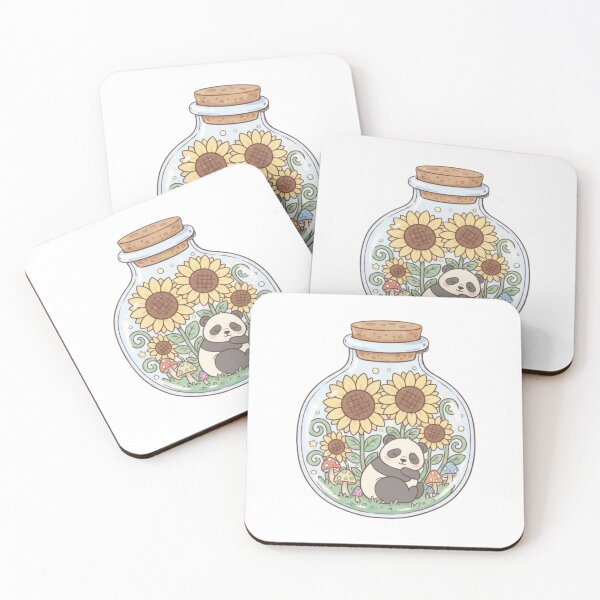 Item preview, Panda terrarium cottagecore aesthetic kawaii cute magic potion designed and sold by CheeseBlueprint.