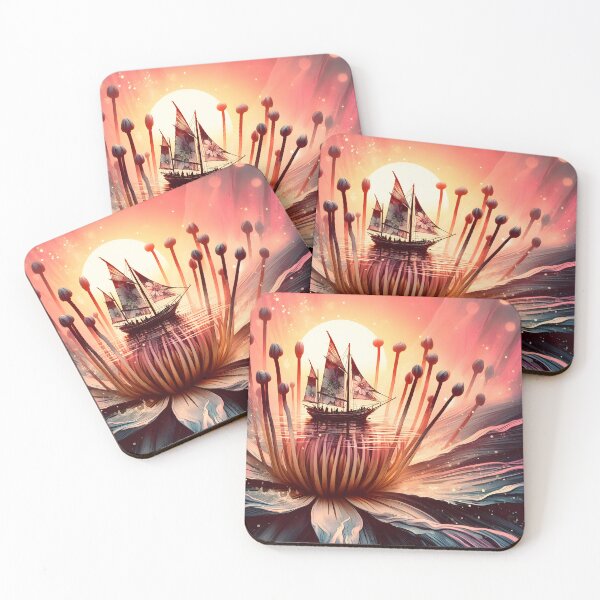 Item preview, Flower Boat, Ai Generated Art  designed and sold by ACC .