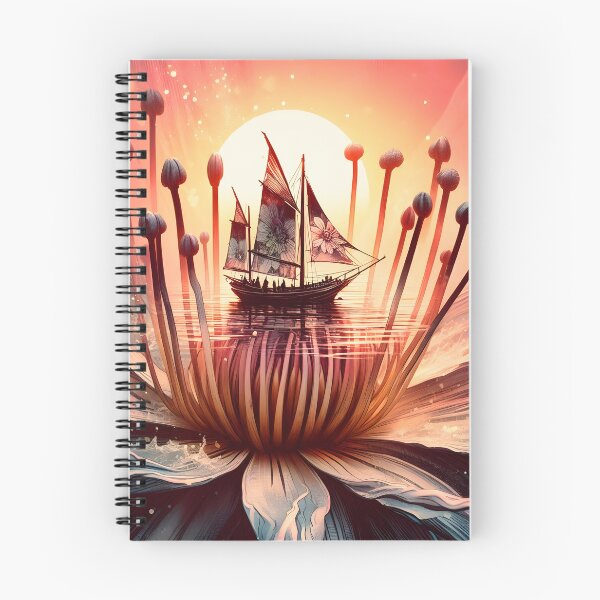 Item preview, Flower Boat, Ai Generated Art  designed and sold by ACC .
