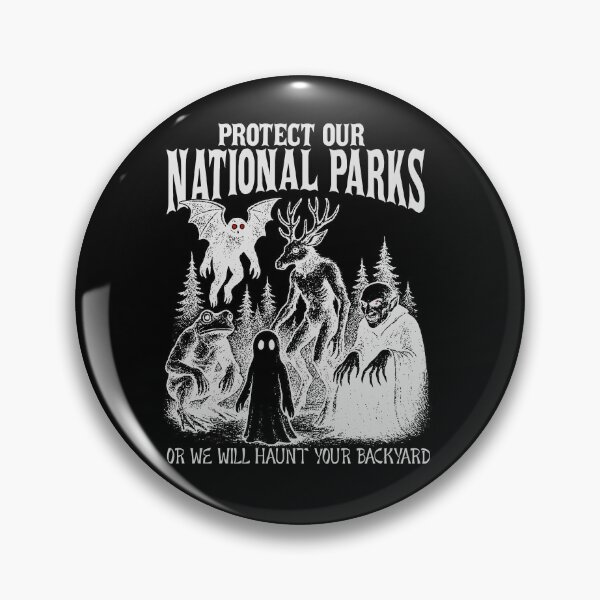 Artikelvorschau, Schützt unsere Nationalparks – Retro-Mothman-Shirt, Kryptiden-T-Shirt, Cryptidcore-Ästhetik, Wendigo entworfen und verkauft von CARBONARA LLC..