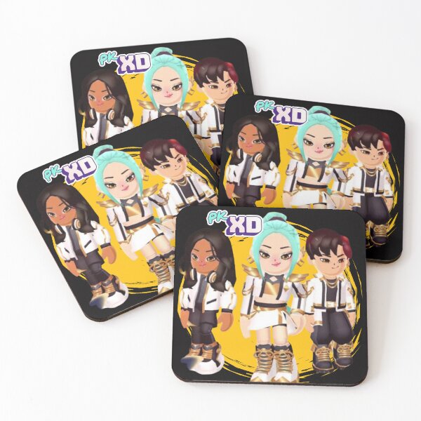 Item preview, PKXD Golden Squad | Cool  Avatar Characters in White & Gold Outfits | Gaming Team Design designed and sold by Ynteen.