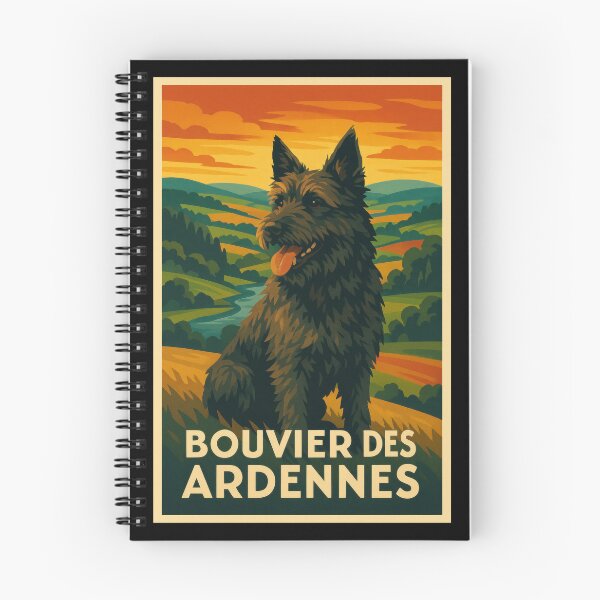Item preview, Bouvier des Ardennes Sunset designed and sold by Flying Doggo.