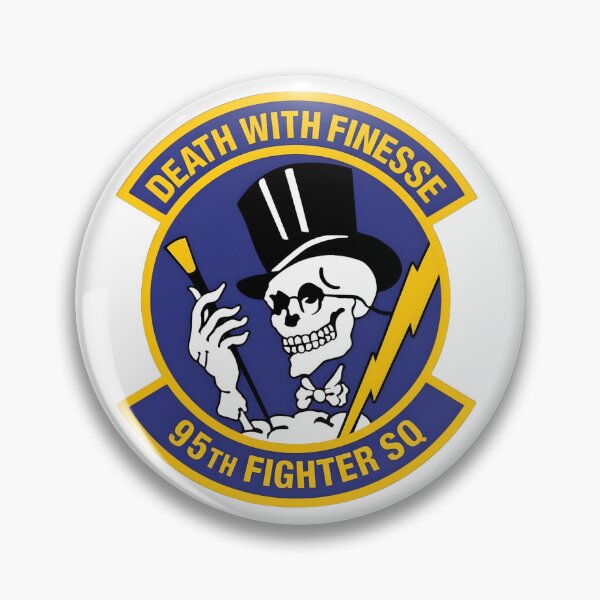Item preview, 95th Fighter Squadron Death with Finesse Emblem designed and sold by CharlieDesings.