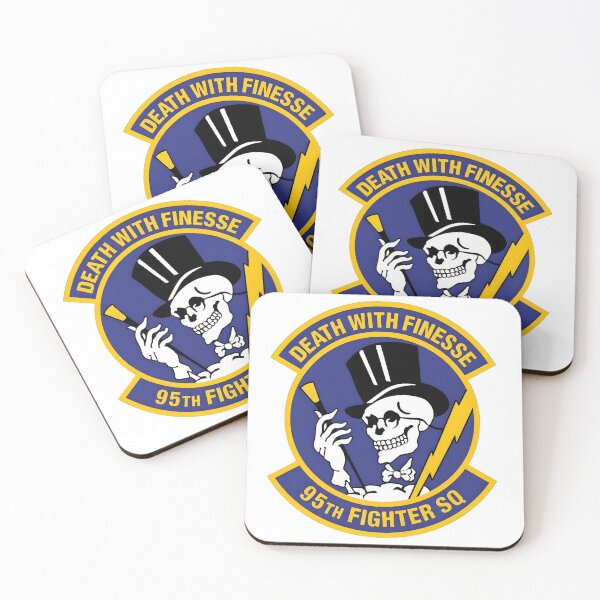 Item preview, 95th Fighter Squadron Death with Finesse Emblem designed and sold by CharlieDesings.