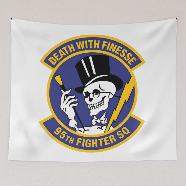 Item preview, 95th Fighter Squadron Death with Finesse Emblem designed and sold by CharlieDesings.