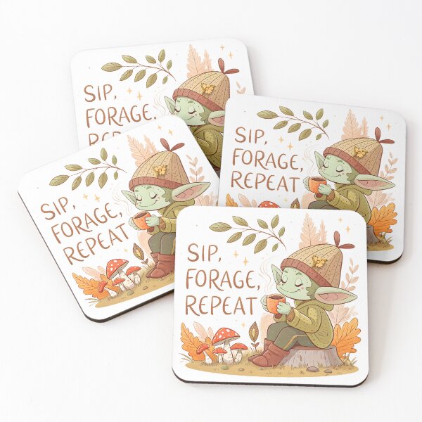 Item preview, Cozy Cottagecore Goblin | Sip Forage Repeat designed and sold by Parallel Fold.