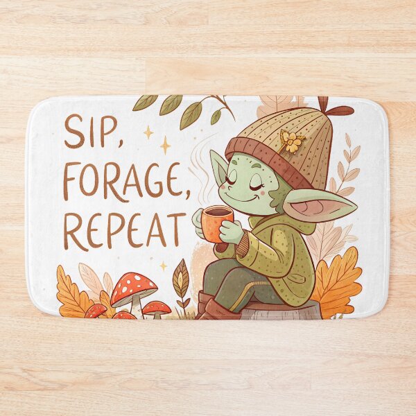 Item preview, Cozy Cottagecore Goblin | Sip Forage Repeat designed and sold by Parallel Fold.