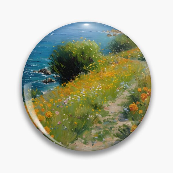 Item preview, Spring Meadow Landscape Print: Golden Mountainscape Wall Art designed and sold by SavageVision.