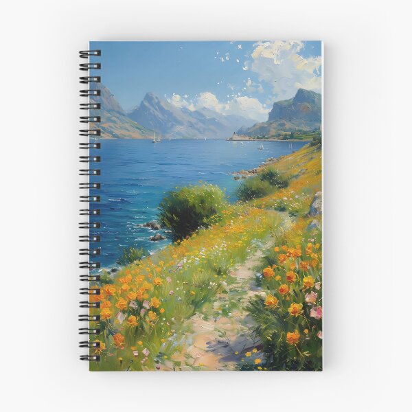 Item preview, Spring Meadow Landscape Print: Golden Mountainscape Wall Art designed and sold by SavageVision.
