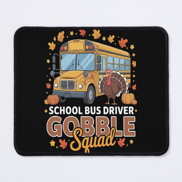Item preview, School Bus Driver Gobble Squad Thanksgiving Fall Pumpkin designed and sold by SignaturalGen.