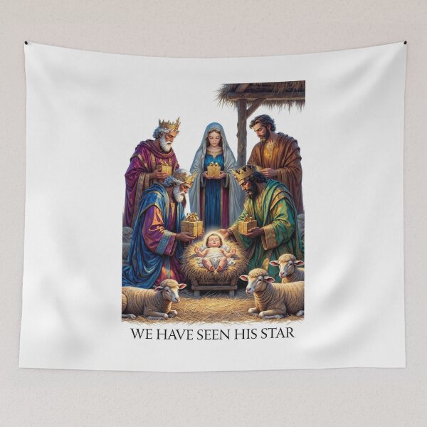 Item preview, Three Wise Men T-Shirt, Adoration Epiphany Art, Vibrant Gold Metallic Christmas Gift designed and sold by YMLux.