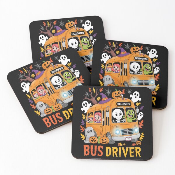 Item preview, School Bus Driver Pumpkin Season Skeleton Fall Halloween designed and sold by SignaturalGen.