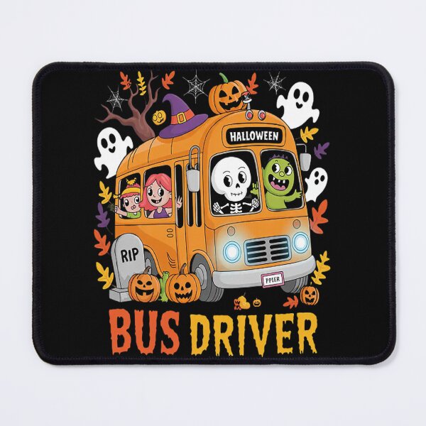 Item preview, School Bus Driver Pumpkin Season Skeleton Fall Halloween designed and sold by SignaturalGen.