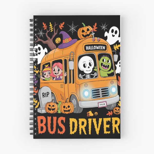 Item preview, School Bus Driver Pumpkin Season Skeleton Fall Halloween designed and sold by SignaturalGen.