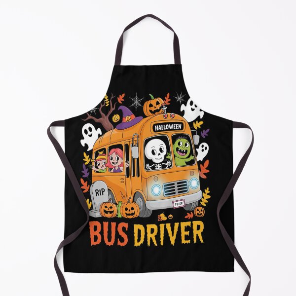 Item preview, School Bus Driver Pumpkin Season Skeleton Fall Halloween designed and sold by SignaturalGen.