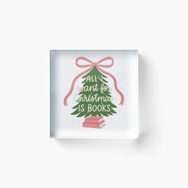 Item preview, All I want for Christmas is Books Aesthetic bookish illustration  designed and sold by Emeearts.
