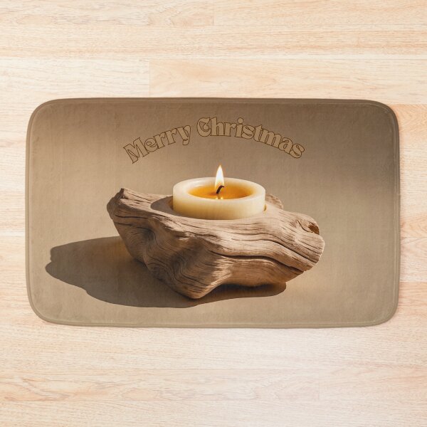 Item preview, Christmas Candle on Driftwood designed and sold by sneidere9dace.