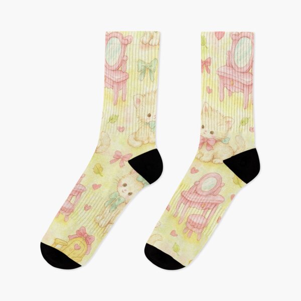 Item preview, Pastel Coquette Kittens – Cottagecore Vintage Cute Pattern designed and sold by bunnyreeaa.