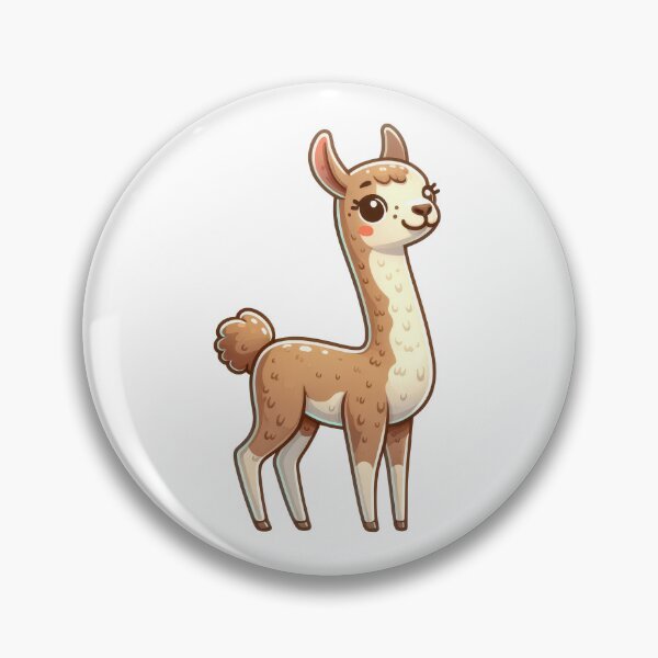 Item preview, Cute Vicuña Sticker – Adorable Andean Animal Art designed and sold by LunaPixelStudio.