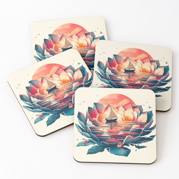 Item preview, Flower Boat, Ai Generated Art  designed and sold by ACC .