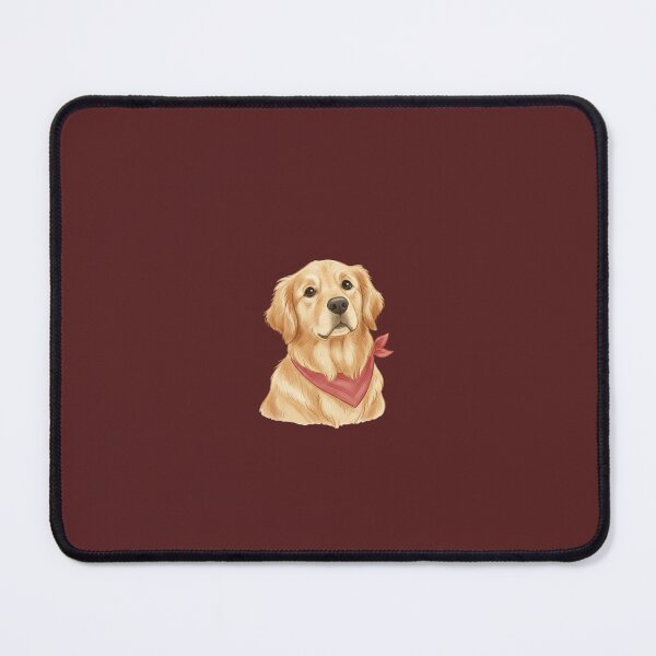Item preview, Golden Retriever With Bandana – Gentle & Loyal Dog Illustration designed and sold by kimbo1106.