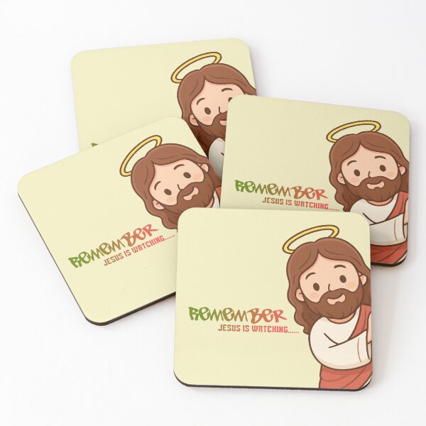 Item preview, Remember: Jesus Is Watching! - Cute Reminder Meme designed and sold by The-Tiny-Canvas.
