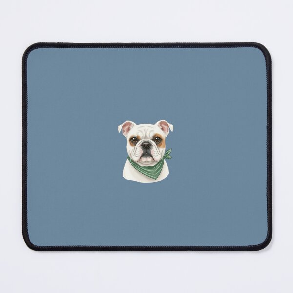 Item preview, Bulldog With Bandana – Calm & Charming Dog Illustration designed and sold by kimbo1106.