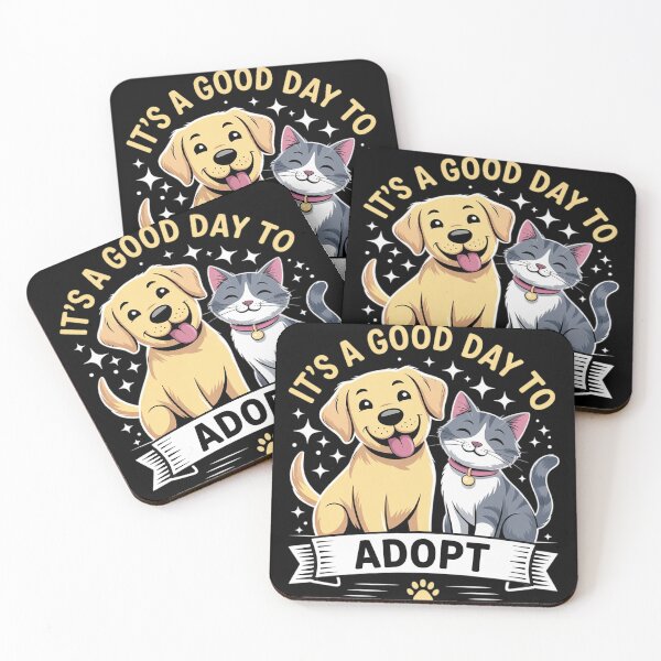 Item preview, It's A Good Day To Adopt Animal Rescue Shelter Cats Dogs  designed and sold by MyzoToyota.