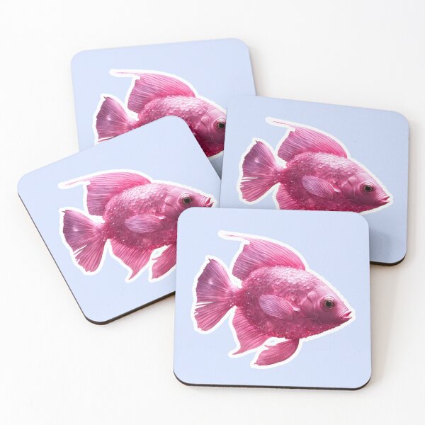 Item preview, Beautiful Pink Fish, Zodiac Water Sign Pisces designed and sold by Sugar Wisdom .